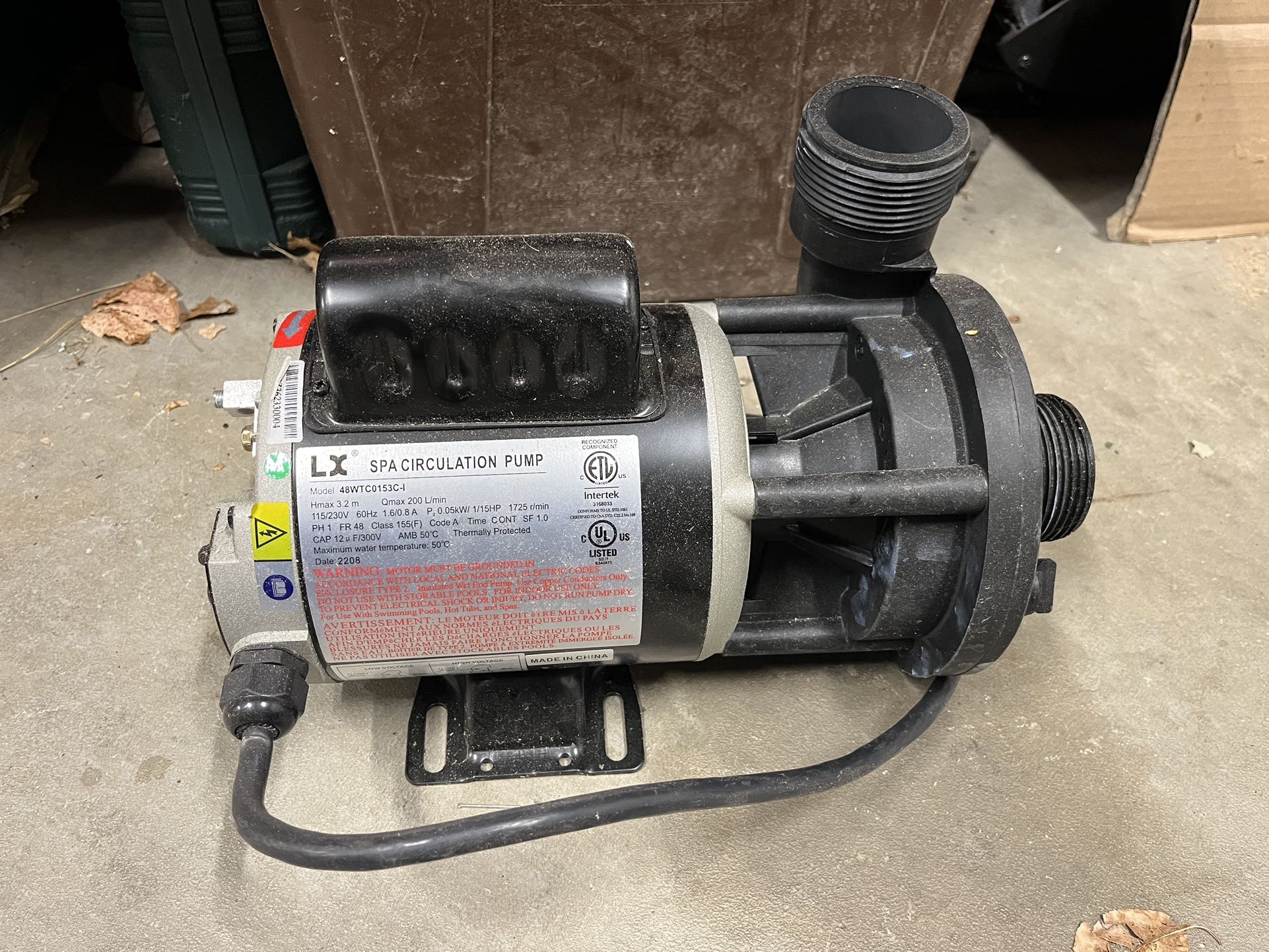 Spa Hot Tub Circulating Pump - HydroMaster