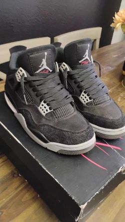 Retro 4 Black Canvas Jordan’s