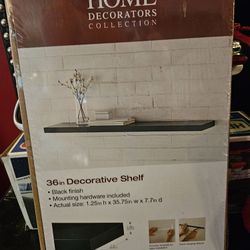 Black Floating Shelf