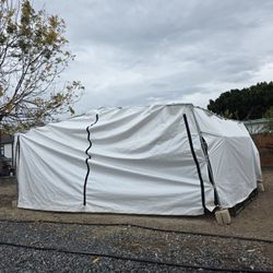 Outdoor 20×20 foot Canopy Enclosure