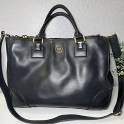 Tory Burch Black Leather Handbag