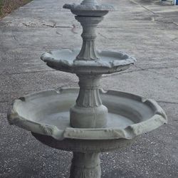 3 Tier Deco Fountain CONCRETE 