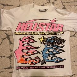 Hellstar Pixel Tee White Size Small (NFC SCAN)