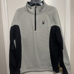 Spyder Men's Outbound 1/4 Zip Core Pullover Sweater Grey Large