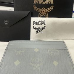 MCM card Holder Misty Gray Visetos