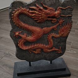 Red Dragon Sculpture