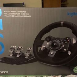 Logitech G920 Driving Force USB Racing Wheel & Pedals Black For XBox One & PC