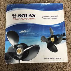 Solas 1211-101-13 Boat Prop Mercury Mariner 10.1'' 13'' Propeller Pitch 3 Blade RH 9.9hp-25hp