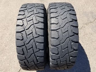 Two (2) Used LT285/75R17 Toyo RT Open Country 10ply 17" 4x4 Tires
