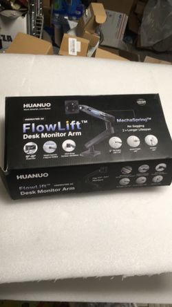 Huanuo FlowLift desk monitor arm HNSMA118B-SS