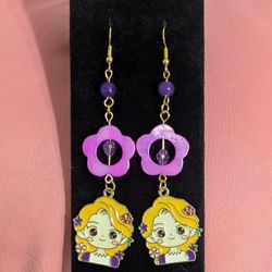 Handmade Rapunzel Dangle Earrings