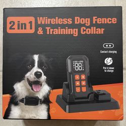 Dog Training Collar, & Wireless Dog Fence System w/ Remote Control.