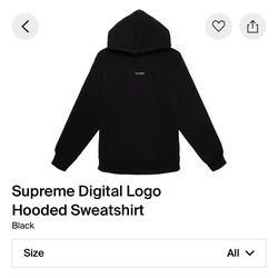 Supreme Digital Logo Hooded Sweatshirt