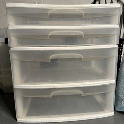 Sterilite Plastic Storage Container Drawers