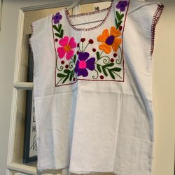 Beautiful Blouse From Oaxaca Mexico Size Médium 