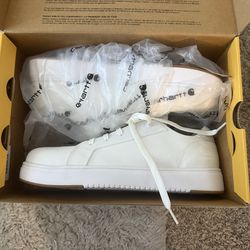 Steel-toe work shoes