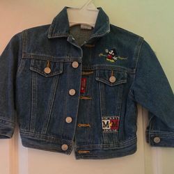 Kids Disney Mickey Mouse Jean Jacket Size L