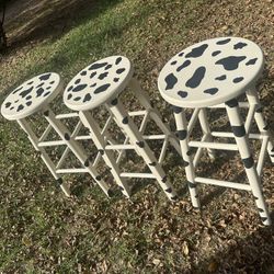 Cow Print Bar Stools 