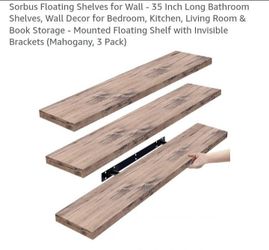 NEW SORBUS FLOATING SHELVES FOR WALL 35 "