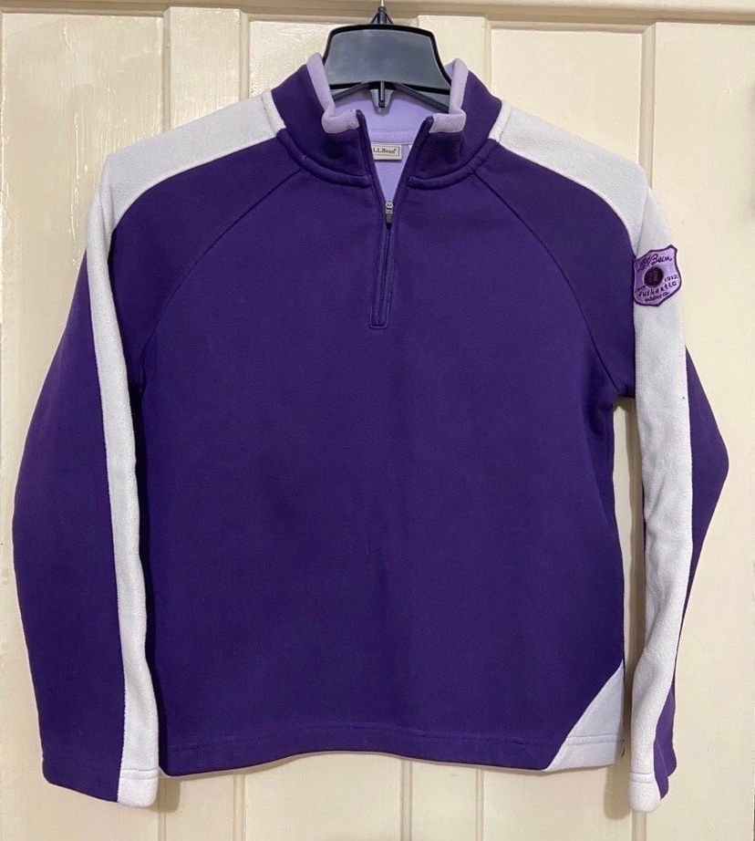 L.L.Bean youth quarter zipper fleece sweater /XL(18)