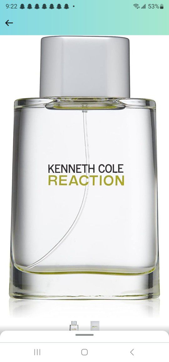 Kenneth Cole Reaction  Cologne For Man 3.4 Oz New In Seal Box