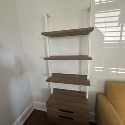 2 Mid Century Book Shelves 