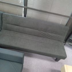 Black Luxury Futon Sofa Couch