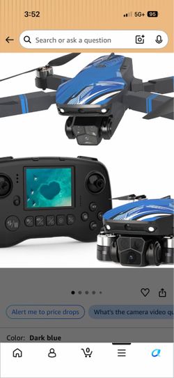 Brand new FPV Drone with Camera for Adults LCD Screen on RC, Mini Drones for Beginner, Foldable Quadcopter with Brushless Motor Obstacle Avoidance, Su