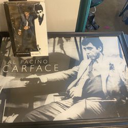 Collectible Scarface Action figure  | Scarface picture frame 