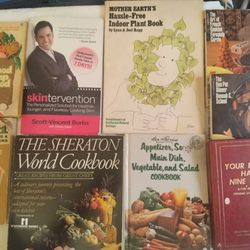 Book bundle (9) cooking and household 2 hardcovers 7 paperbacks good condition