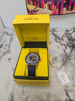 Invicta Specialty 44280 Watch Rose Gold Blue Dial New with Tags