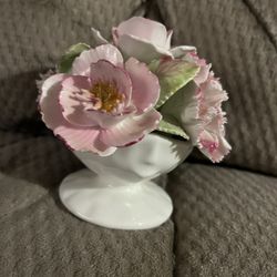 2 Bone China Flowers