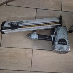 Hitachi Framing Nail Gun With Compressor 200