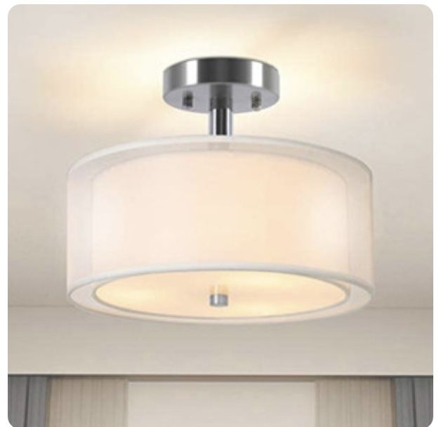 Ganiude 3-Lights Semi Flush Mount Light