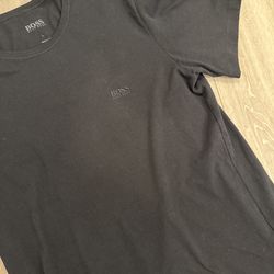 Plain black Hugo boss shirts