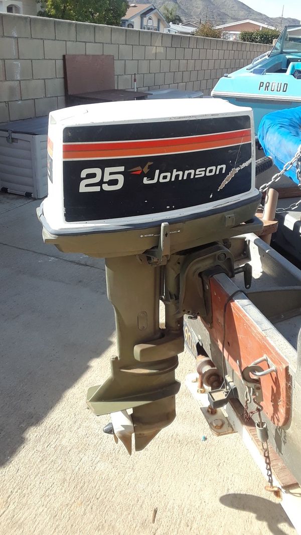 Johnson 25 HP 2 stroke outboard motor for Sale in Menifee, CA OfferUp