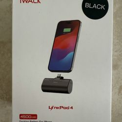 IWALK Linkpod 4500mAh Docking Battery For Iphone (Black)