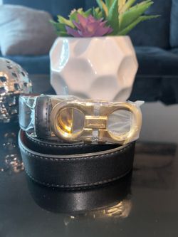 Ferragamo Silver Buckle belt