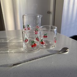Cherry Themed Cocktail Mixing Set 