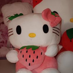Hello Kitty Plushies Pink Or Red