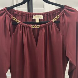 Women’s Burgundy, Michael Kors Top