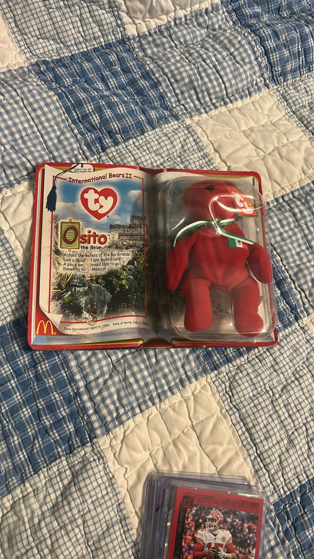 1999 Mcdonald’s branded international teenie beanie baby