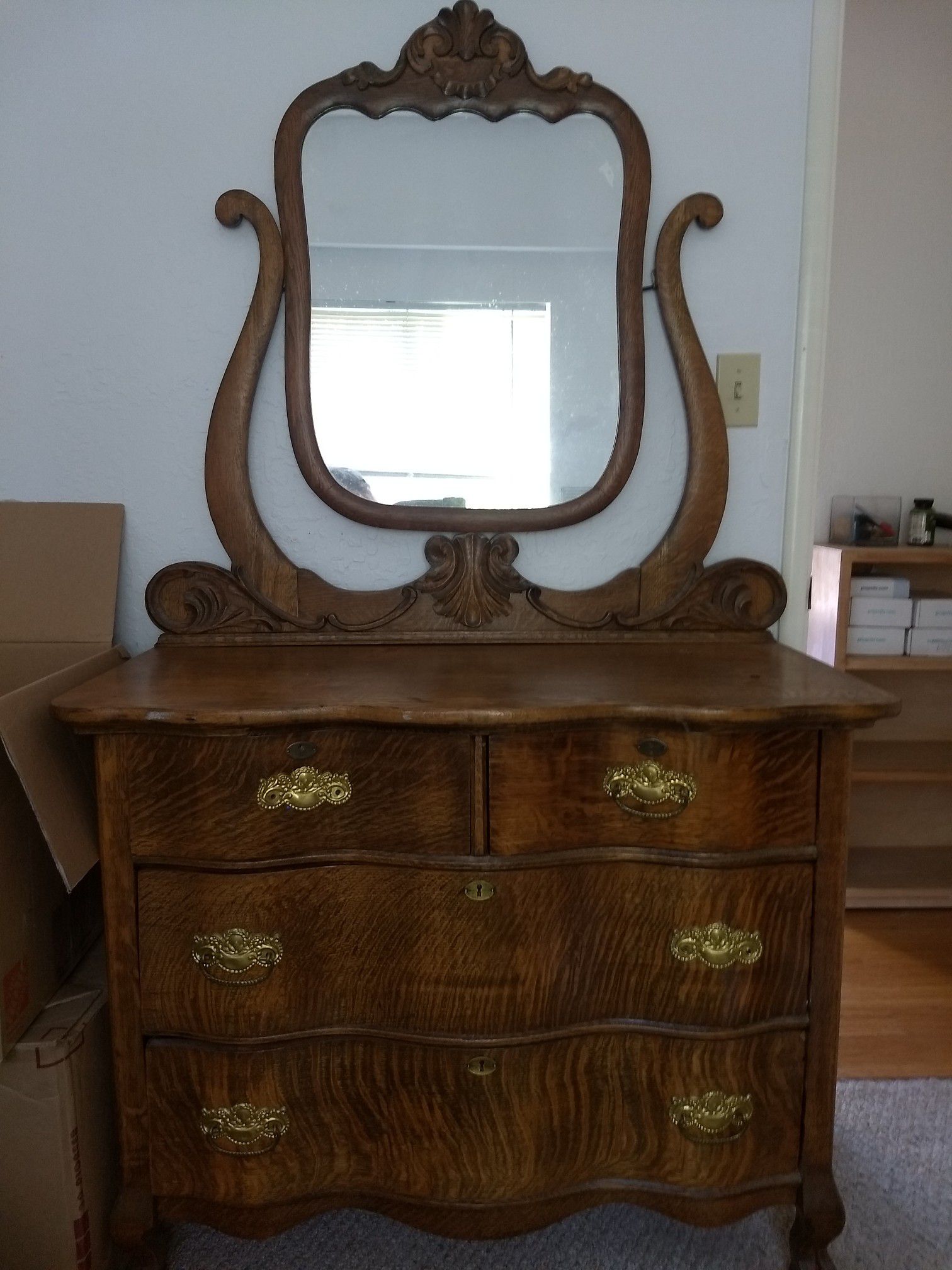 Antiques dressers and cabinet