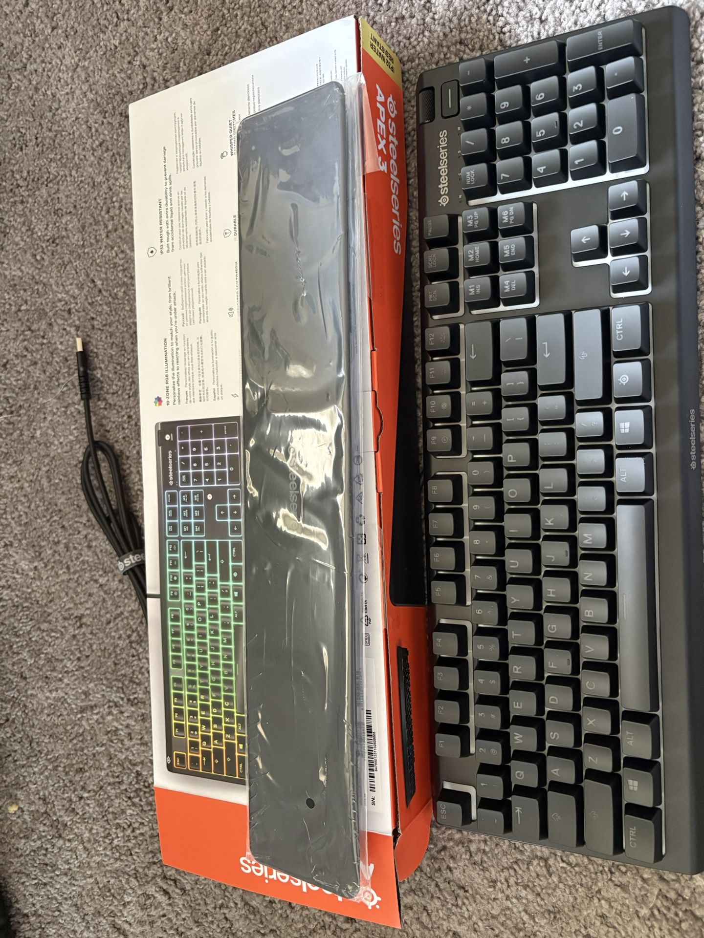 Steel Series Apex 3 RGB Gaming Keyboard
