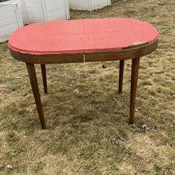 Antique Wooden Oval Table
