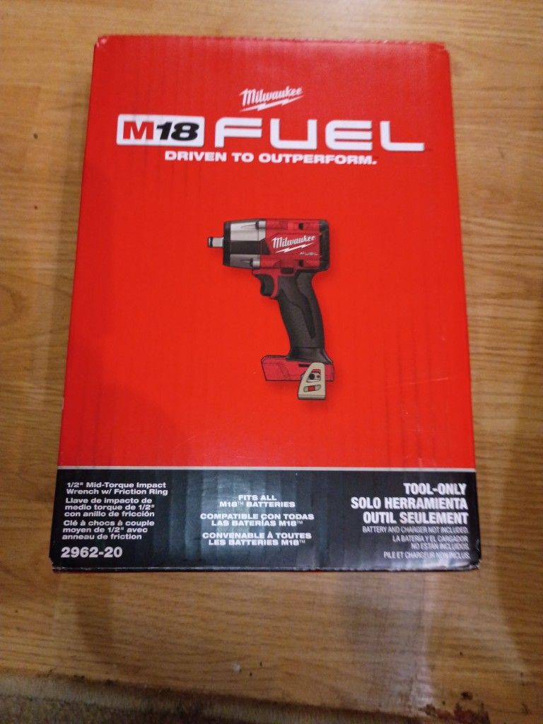 BRAND NEW ONLY TOOL  M18 MILWAUKEE MID TORQUE IMPACT WRENCH 