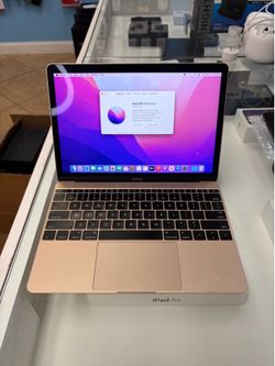 MacBook 12inch M3-8GB Ram-256ssd Gold color
