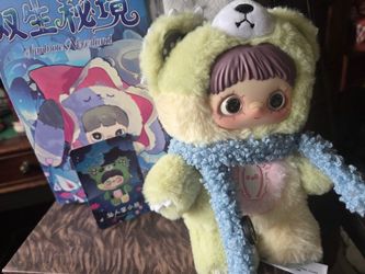 TCY Symbiote Neverland Blind Box Plush Figure – Cactus Bear Variant w/ Card & Box