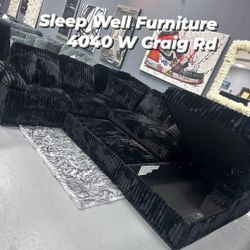 ✨️ Sectional Sleeper 🌟 Furniture Queen Bedrooms, Dining Avail 