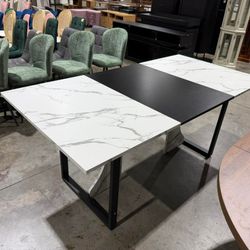 70.9" Large Farmhouse Dining Table for 6-8 People with Waterpoof Wooden Tabletop and Adjustable Legs, 71L X 35W X 29Inch (Damage)